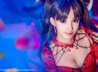 Cosplay福利/绝对领域童颜巨乳萝莉控远坂凛制服同人Cosplay图片