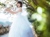 Cosplay福利/鳗鱼霏儿扮演路人女主加藤惠纯白花嫁Cosplay图片