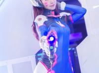 Cosplay福利/二次元萌妹子守望先锋D.Va-黑川-Cosplay图片