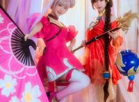 Cosplay福利/鳗鱼霏儿&大肉丸aimee王者荣耀大乔小乔姐妹花Cos图片