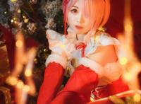 Cosplay福利/拉姆圣诞装cos Cn：千反田甜子