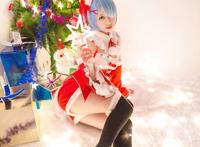 Cosplay福利/re:从零开始的异世界生活 角色:雷姆cosplay 圣诞装