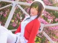 Cosplay福利/路人女主的养成方法 加藤惠 蕾丝过膝袜 Cn:瓜希
