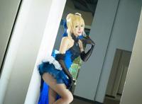 Cosplay福利/fate extella saber蓝礼服