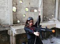 Cosplay福利/游戏美女Cosplay绝地求生吃鸡JK制服美少女写真图片