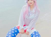Cosplay福利/清纯美女Cos超级索尼子薄纱透明装