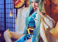 Cosplay福利/绝对领域福利 清姬白丝美女cos