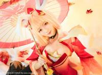 Cosplay福利/虎牙主播走路摇邹璐瑶王者荣耀公孙离幻舞玲珑Cosplay图片