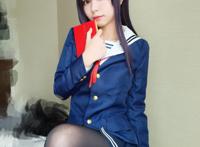 Cosplay福利/[Cosplay] Liyu Ristuki 黑丝JK制服