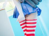 Cosplay福利/[まぐろ★渔船] 駆逐舰 岛风 泳装福利写真