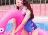 Cosplay福利/萌妹子裸足福利守望先锋D.vaCos死库水美女写真图片