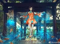 Cosplay福利/Coser花茶君王者荣耀萌妹子大乔Cosplay古风图片