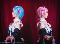 Cosplay福利/爱蜜莉雅雷姆拉姆姐妹花女仆诱惑Cosplay图片合集