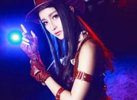 Cosplay福利/uu妹赵梦玥cosplay英雄联盟皮城女警凯特琳福利图