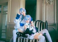 Cosplay福利/雷姆萝莉白丝Cosplay