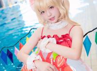 Cosplay福利/芙兰朵露夏日祭泳装萝莉水着Cosplay本子福利