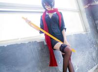 Cosplay福利/Cos无双剑姬菲奥娜 教师制服黑丝诱惑美图