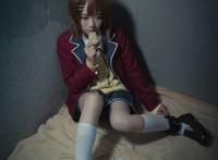 Cosplay福利/《快来救救我》白丝绝对领域少女 我和她的世界末日 她COSPLAY美图欣赏 cn:窝窝头