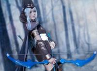 Cosplay福利/蓝色丘比特之箭寒冰射手艾希cosplay美腿福利