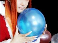 Cosplay福利/《EVA》明日香圣诞装可爱萝莉嘟嘴卖萌cosplay