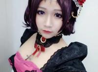 Cosplay福利/王者cos/王者荣耀哥特玫瑰露娜cosplay图片