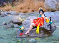 Cosplay福利/清纯美女王者荣耀cosplay大乔外景美图