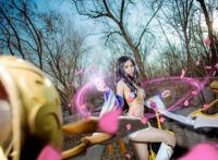 Cosplay福利/御姐王者荣耀舞娘貂蝉cos美图