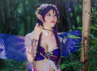 Cosplay福利/可爱俏皮Love Live!东条希森林精灵cos美女图片