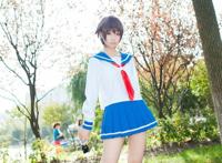 Cosplay福利/麻将少女萝莉水手服白丝袜唯美cos图片