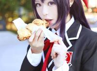 Cosplay福利/《约会大作战》夜刀神十香同人校服黑丝美腿Cos图片