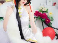 Cosplay福利/约会大作战时崎狂三同人旗袍黑丝cos美女写真