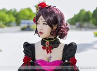 Cosplay福利/二次元美女王者荣耀哥特玫瑰露娜cosplay正片