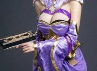 Cosplay福利/爆乳御姐女神王者女英雄Cosplay泳装紫霞仙子露娜
