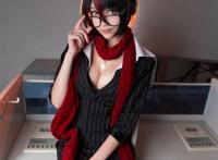 Cosplay福利/啾小妍英雄联盟无双剑姬菲奥娜女校长制服黑丝cosplay