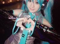 Cosplay福利/SNH48莫寒音乐萌妹初音未来cosplay