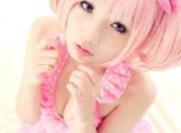 Cosplay福利/卖萌露深沟!巨乳萝莉魔法少女小圆COS合集