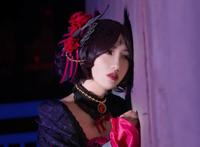 Cosplay福利/二次元美女王者荣耀cosplay露娜哥特玫瑰图片