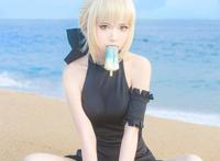 Cosplay福利/Saber Alter- 水着