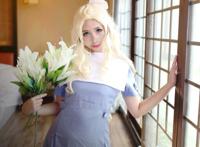 Cosplay福利/零之地带白百合姬 性感美女超短裙白丝腿控cosplay福利