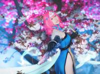 Cosplay福利/东方Project西行寺幽幽子 御姐长腿白丝