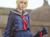 Cosplay福利/FateStayNightSaber水手服短裙美腿cosplay福利