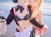 Cosplay福利/2017夏日泳装季! 黑吾王 水著ver.