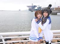 Cosplay福利/舰队Collection时津风 萝莉水手服黑丝cosplay福利