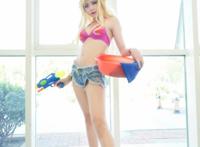 Cosplay福利/吊带袜天使Panty美女泳装性感cosplay福利