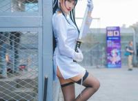 Cosplay福利/吊带袜黑丝绝对领域肉感少女 碧蓝航线 爱宕COSPLAY  cn:婪夜