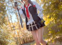 Cosplay福利/黑丝绝对领域少女 舰队Collection时雨 瘦瘦的大长腿  cn:何侠君