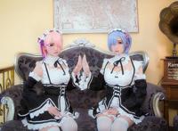 Cosplay福利/Re从零开始的异世界生活 蕾姆 拉姆 萝莉白丝cosplay福利