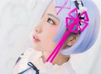 Cosplay福利/蕾姆  萝莉白丝 女仆装过膝袜
