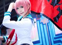 Cosplay福利/飞轮少年候鸟希姆 贫乳性感美腿cos福利图片