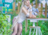 Cosplay福利/缘之空春日野穹 黑丝长腿性感cos兔女郎福利图片